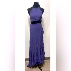 NWT…Free People wrap around halter maxi dress , XS